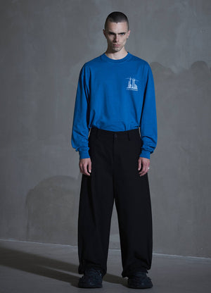 Oversized Canvas Trousers - Antracite Black