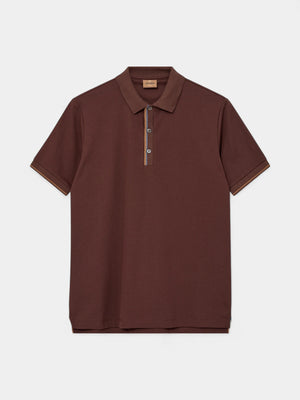 Harvey SS Polo - Bitter Chocolate