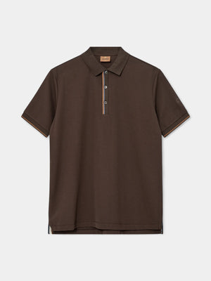 Harvey SS Polo - Chocolate Brown