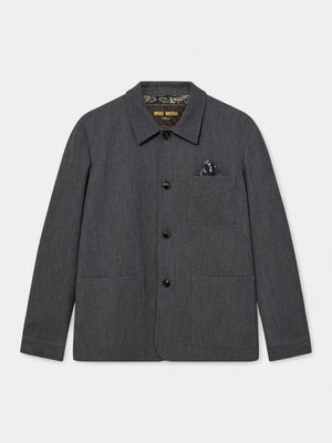 Conor Twill Jacket - Grey Melange