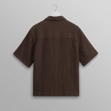 Lido Box Dobby Shirt - Brown