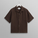Lido Box Dobby Shirt - Brown