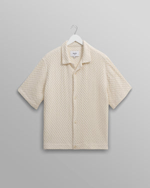 Lido Box Dobby Shirt - Ecru
