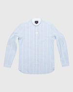Basso Hackney Shirt - Blue Stripe - Blue de Genes - Kul og Koks