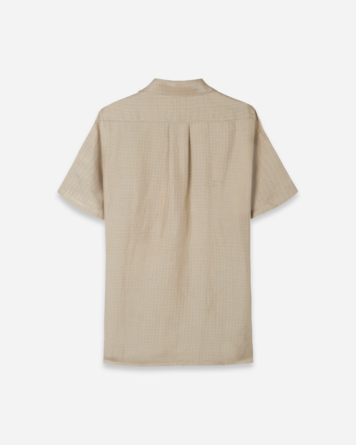 Cave 2342 SS Shirt - Taupe Check