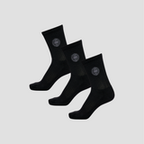 HALO DBU Cotton Sock 3pack - Black