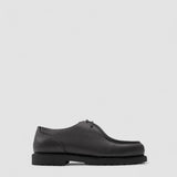 Lightweight Deck Shoes - Grained Black Leather