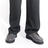 Lightweight Deck Shoes - Grained Grey Leather