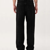 Genoa Original Black Jeans - Coated Denim