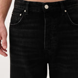 Genoa Original Black Jeans - Coated Denim