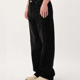 Genoa Original Black Jeans - Coated Denim