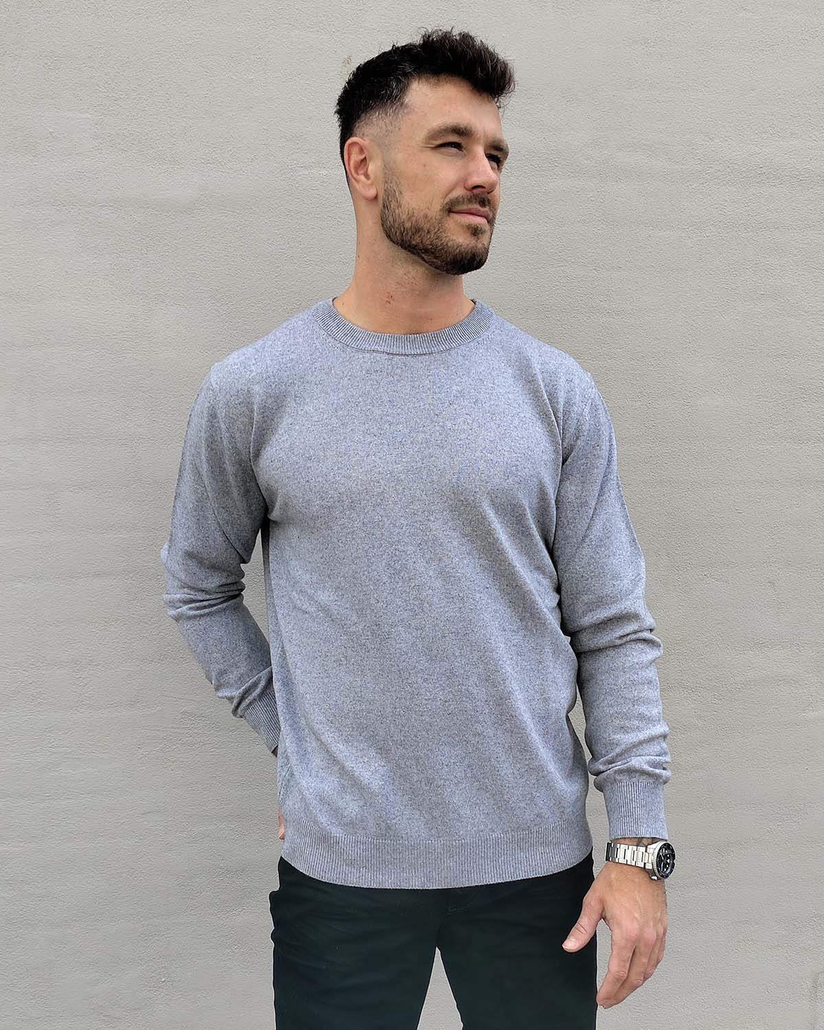 Girocollo Knit - Grey