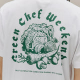 Beat Green Chef T-shirt - White