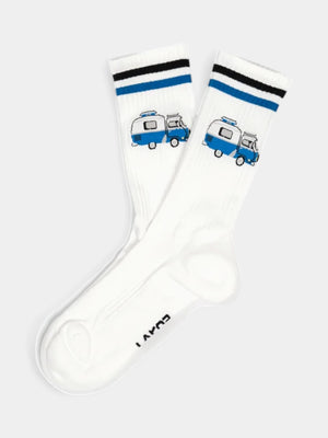 Ocean Camper Socks - White