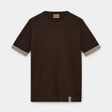 Justin ss Crewneck - Chocolate Brown
