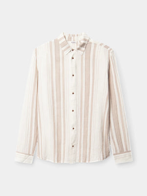 Sven Lino Shirt - Beige Stripe