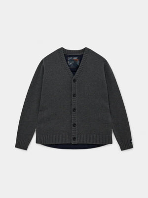 Donley Quilt Cardigan - Grey Melange