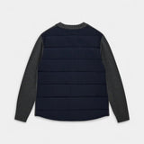 Donley Quilt Cardigan - Grey Melange