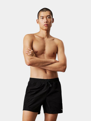 Drawstring Swim Shorts - Black