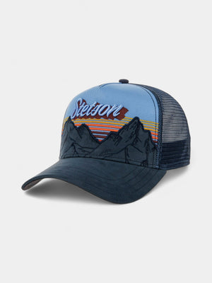 Mountain Mist Trucker Cap - Blå