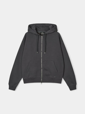 Luka Zip Hoodie - Mørke Grå