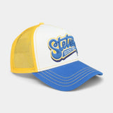 Lettering Trucker Cap - Blue