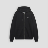 Essential Logo Zip Hoodie - Black