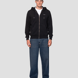 Essential Logo Zip Hoodie - Black