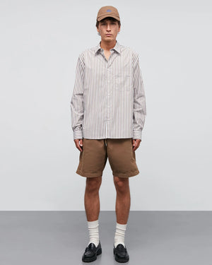 Sune Poplin Shirt - Brun