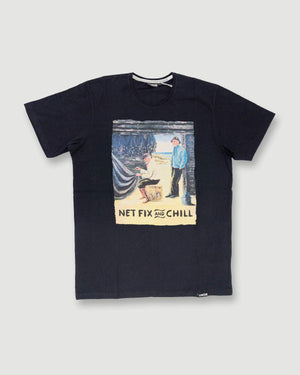 Net Fix And Chill Tee - Meteorite