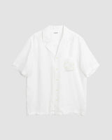 Orson Beaded Logo Shirt - Hvid - soulland - Kul og Koks