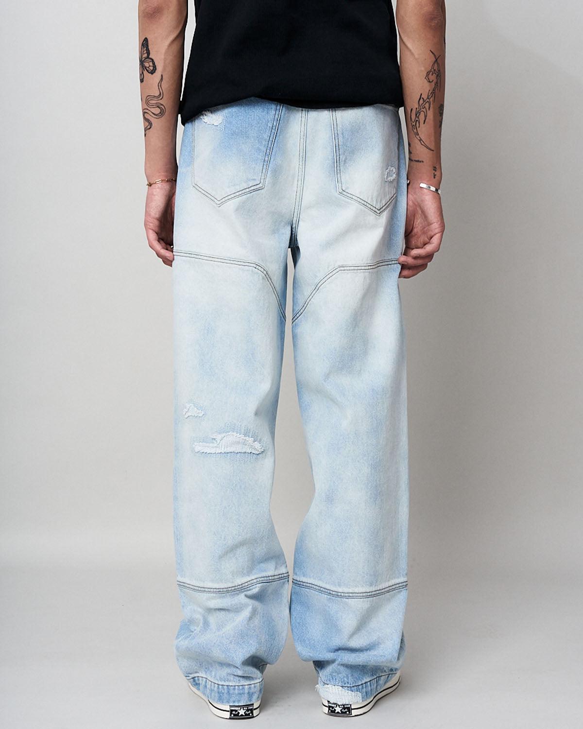 Repaired Jeans - Light Blue - LAU LAU - Kul og Koks