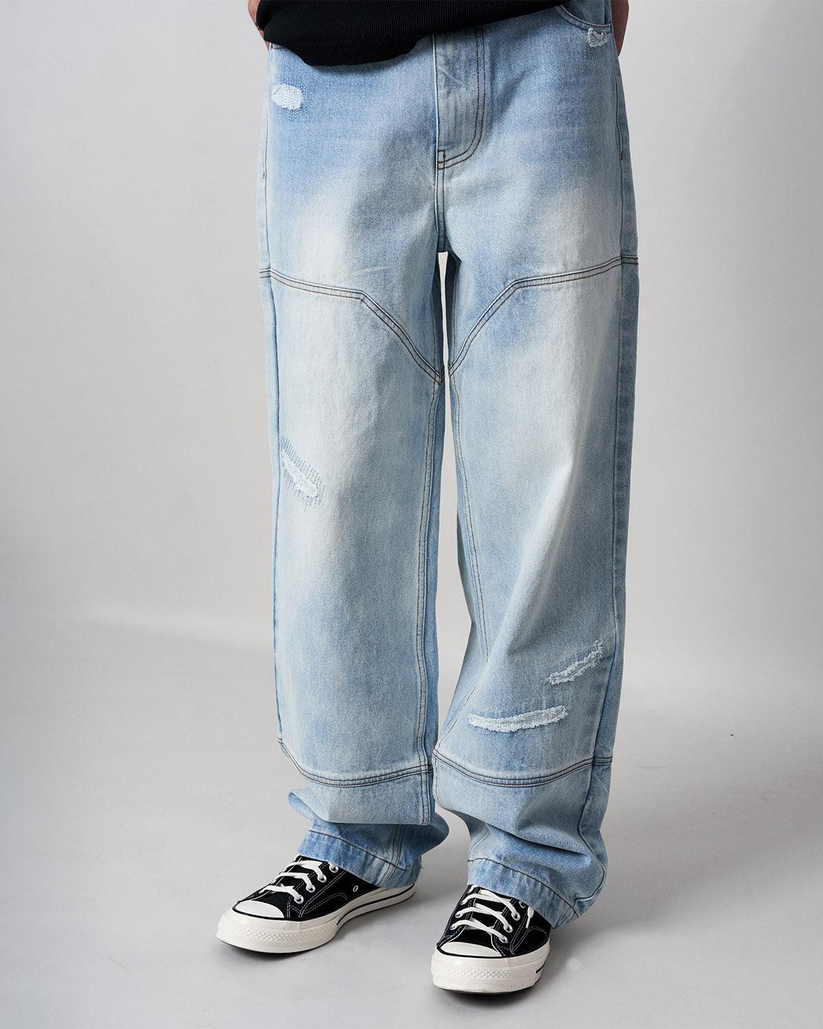 Repaired Jeans - Light Blue - LAU LAU - Kul og Koks