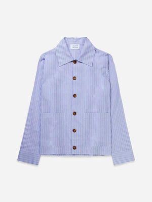 Spider Shirt - Blue Pin Striped