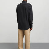 Cotton Linen Sune Shirt - Black