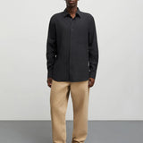 Cotton Linen Sune Shirt - Black