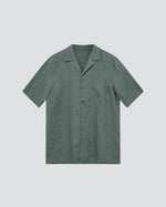 Theo Linen Cuban Shirt - Ice Greenville - Mos Mosh Gallery - Kul og Koks