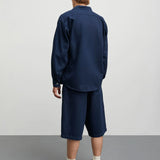 Twill August Work Shirt - Navy