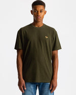 1318 Awa Loose T-shirt - Army Melange - Revolution - Kul og Koks