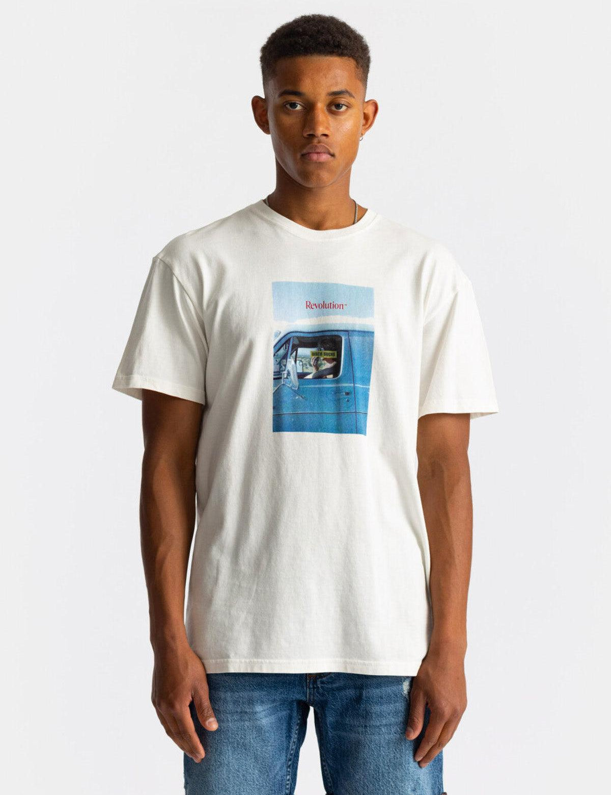 1319 Dis Loose T-shirt - Offwhite - Revolution - Kul og Koks