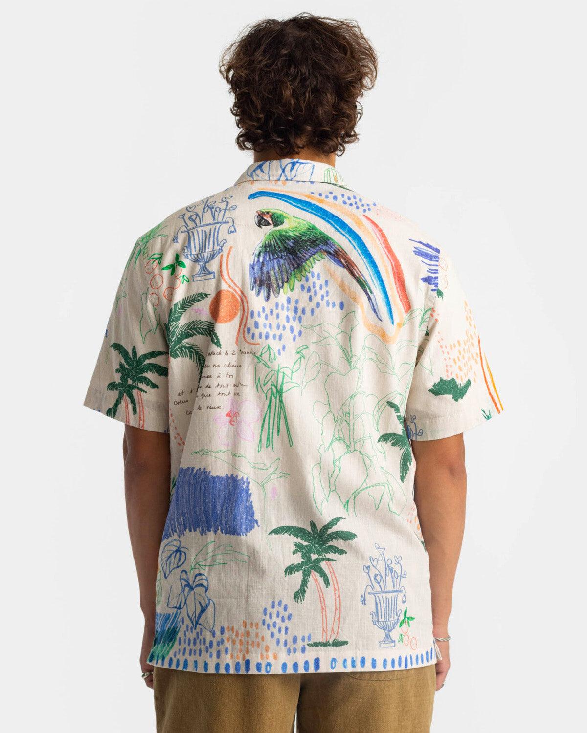 3944 SS Cuban Shirt - Offwhite - Revolution - Kul og Koks