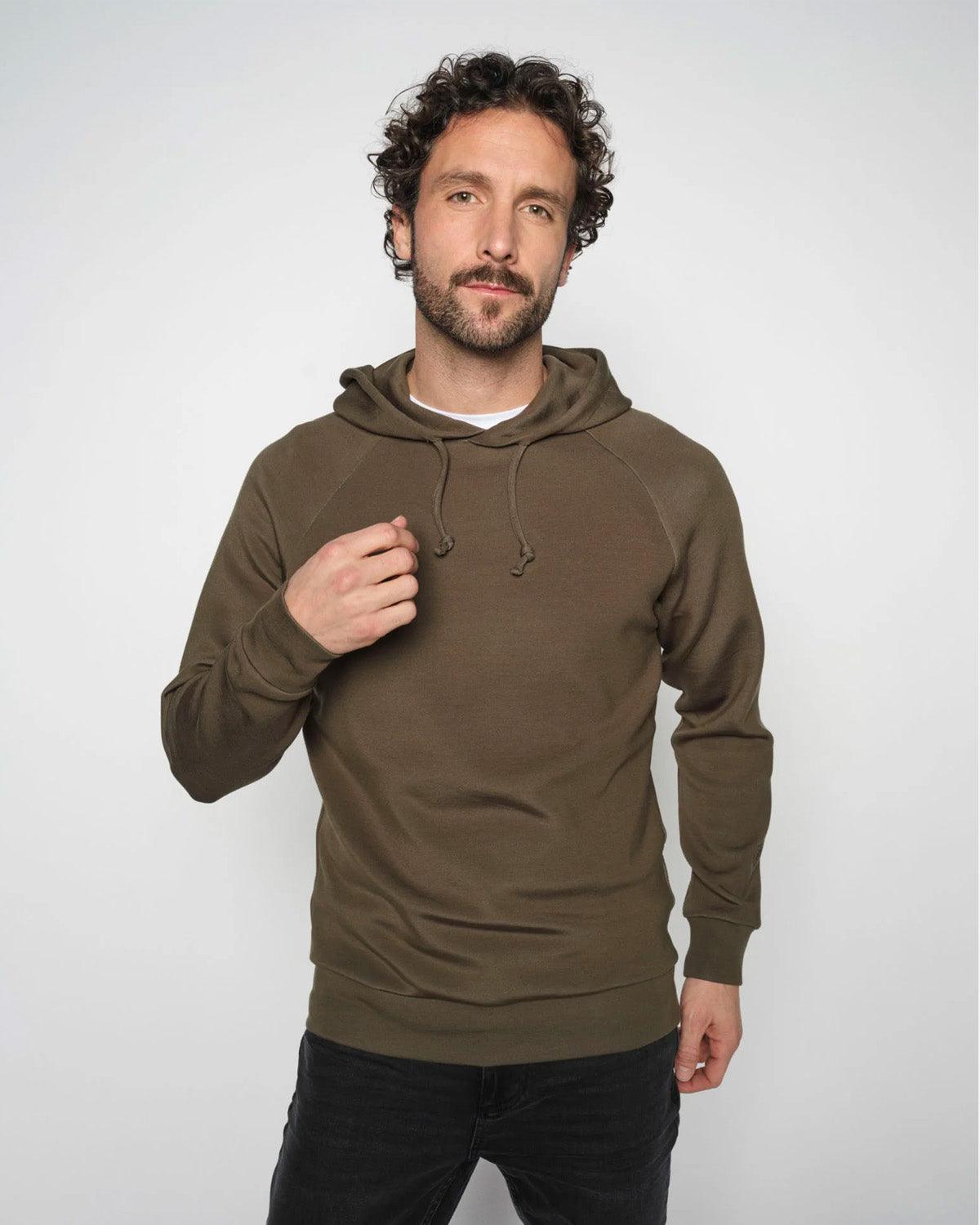 Abel Hood Sweatshirt - DK Army - Mos Mosh Gallery - Kul og Koks