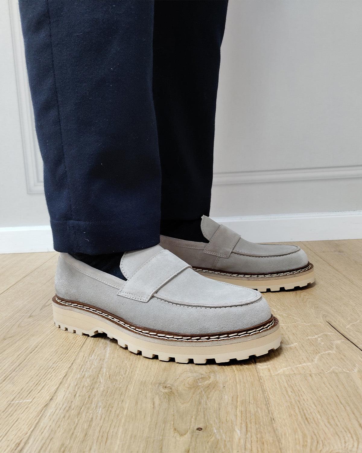 50700 Suede Loafers - Sand - AHLER - Kul og Koks