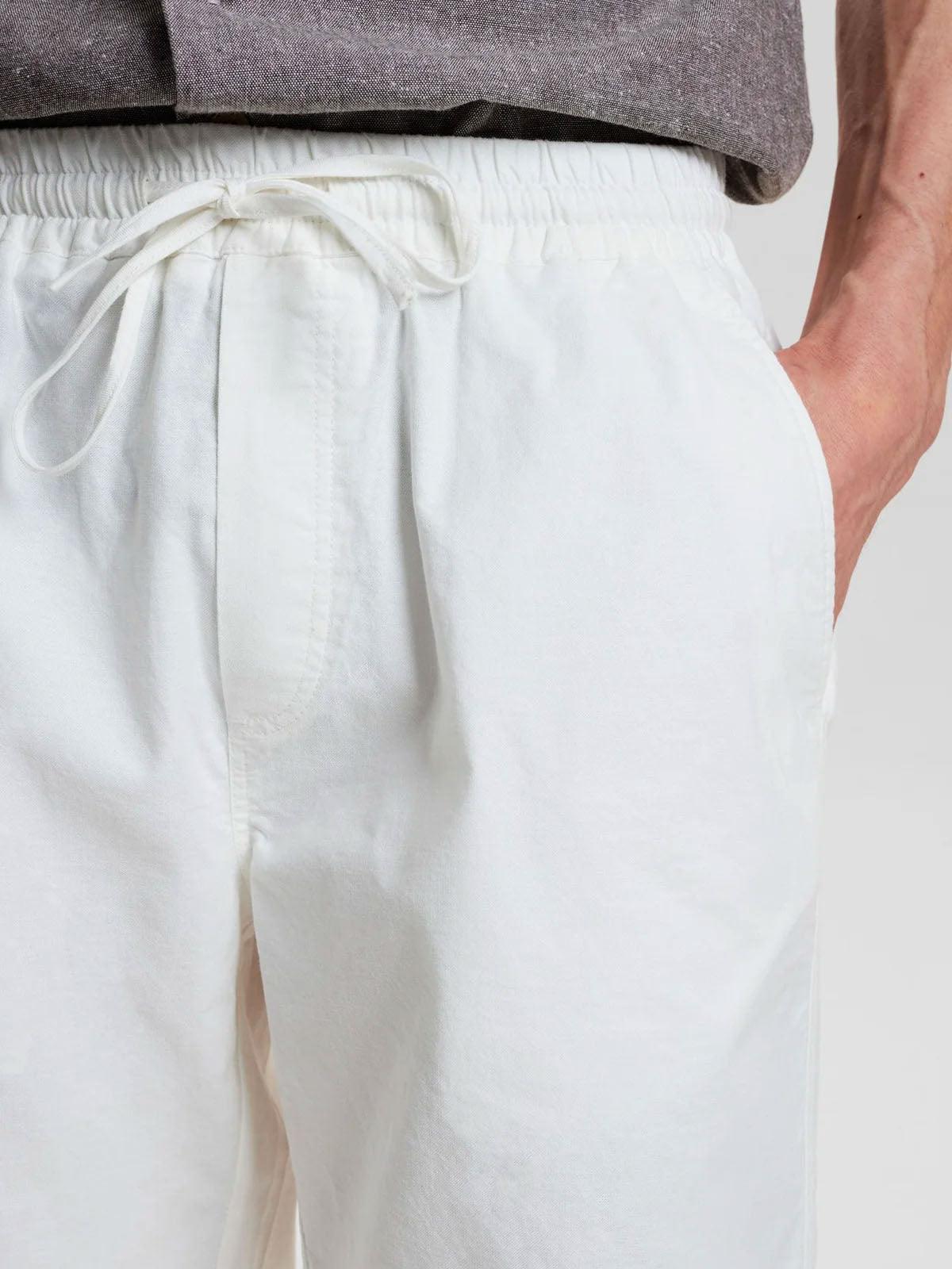 Akjames Linen Shorts - Tofu - Anerkjendt - Kul og Koks