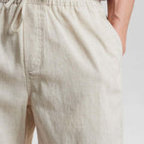 Akjames Linen Shorts - Brown Rice - Anerkjendt - Kul og Koks