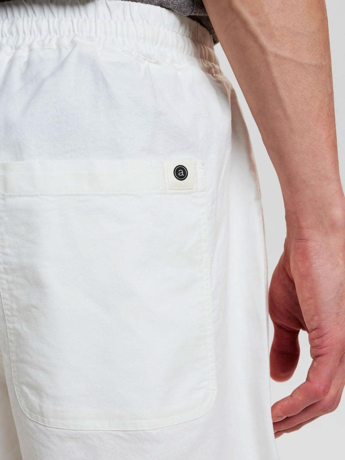 Akjames Linen Shorts - Tofu - Anerkjendt - Kul og Koks