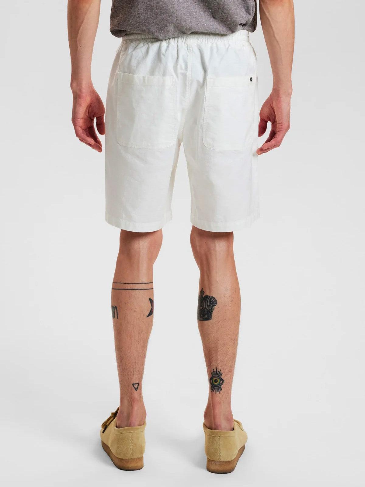 Akjames Linen Shorts - Tofu - Anerkjendt - Kul og Koks