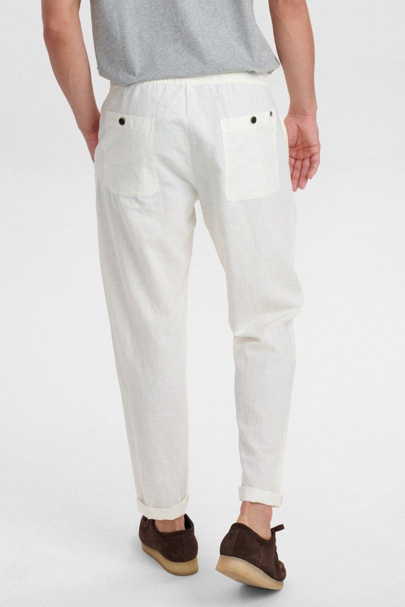 Akjulius Linen Pants Hvid - Anerkjendt - Kul og Koks