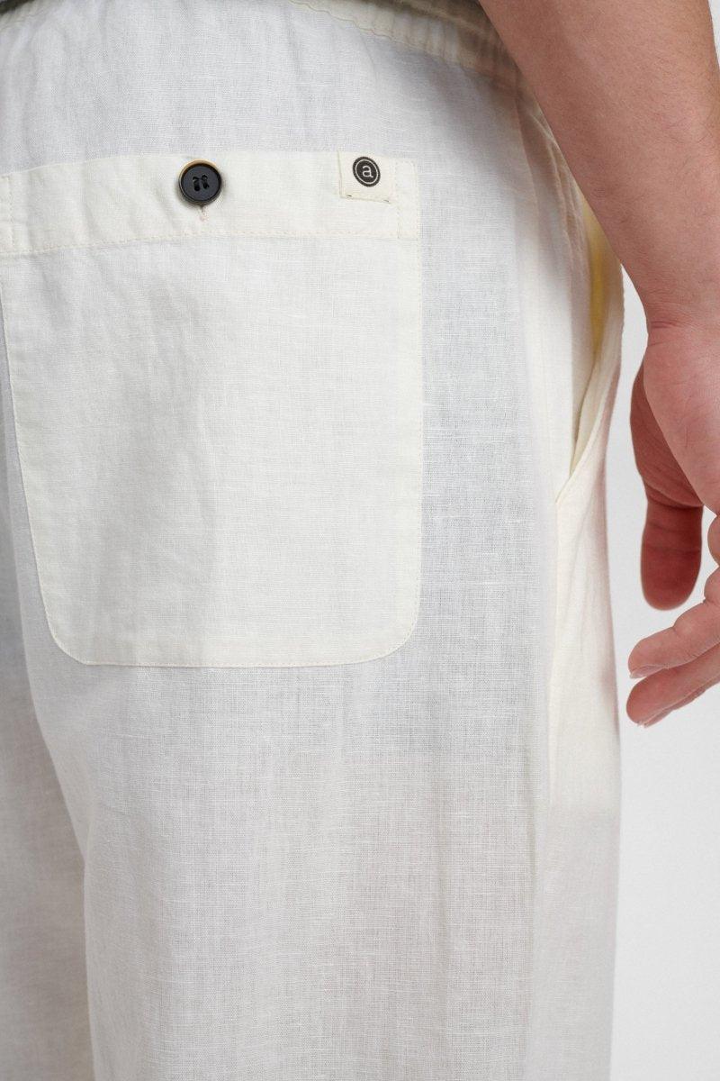 Akjulius Linen Pants Hvid - Anerkjendt - Kul og Koks