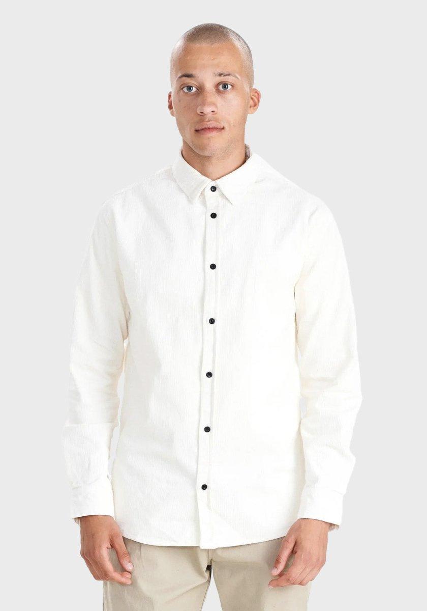 Akleif Corduroy Shirt - Off White - Anerkjendt - Kul og Koks